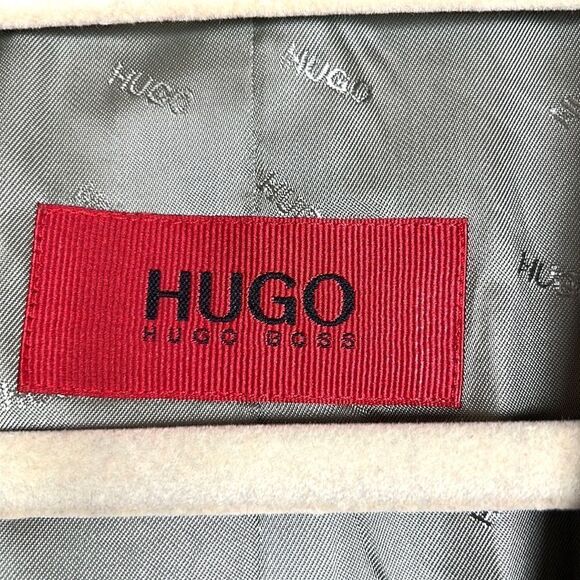 HUGO by HUGO BOSS Wool Striped Single Breasted Blazer Two Button Suit Jacket 42R - Picture 10 of 16